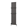 Eastbrook Deddington Vertical Designer Radiator 1800mm x 390mm - Matt Anthracite - 89.1513 - TAP 'N' SHOWER