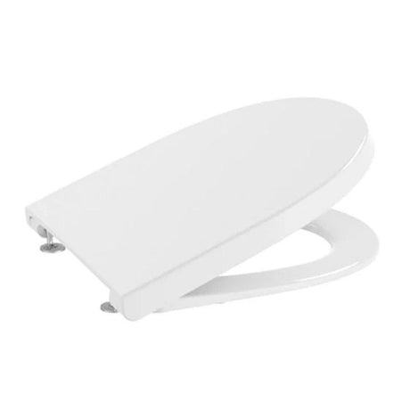 Roca Meridian-N Compact Supralit Soft Close Toilet Seat & Cover - White - 8012AC00B