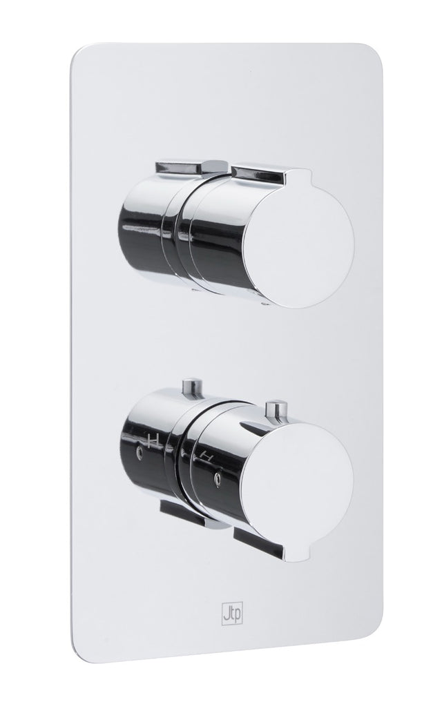 JTP Curve Thermostatic Concealed 1 Outlet Shower Valve - Chrome - 72651