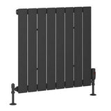 Eastbrook Addington Type10 Designer Radiator 600mm x 588mm - Matt Anthracite - 91.0021 - TAP 'N' SHOWER