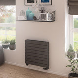 Eastbrook Addington Type21 Horizontal Designer Radiator 588mm x 600mm - Matt Anthracite - 91.0047 - TAP 'N' SHOWER