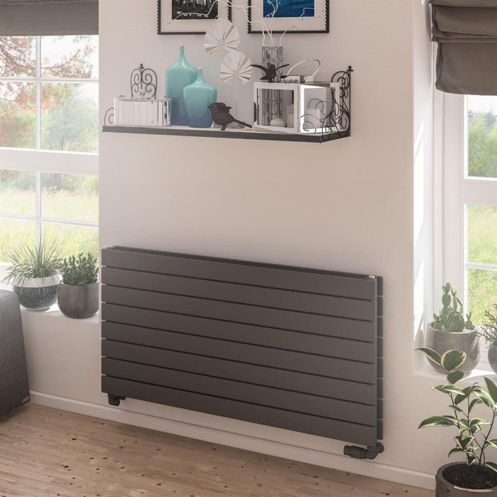 Eastbrook Addington Type21 Horizontal Designer Radiator 588mm x 1200mm - Matt Anthracite - 91.0050 - TAP 'N' SHOWER