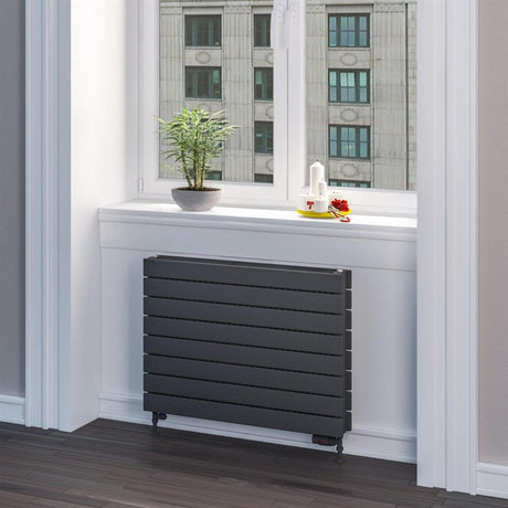 Eastbrook Addington Type22 Horizontal Designer Radiator 588mm x 800mm - Matt Anthracite - 91.0057 - TAP 'N' SHOWER