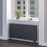 Eastbrook Addington Type22 Horizontal Designer Radiator 588mm x 1200mm - Matt Anthracite - 91.0059 - TAP 'N' SHOWER
