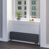 Eastbrook Addington Type22 Horizontal Designer Radiator 292mm x 1200mm - Matt Anthracite - 91.0060 - TAP 'N' SHOWER