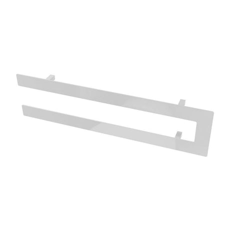 Eastbrook Addington Type10 588mm Double Flat Style Towel Hanger - Gloss White - 91.0103 - TAP 'N' SHOWER
