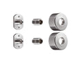 JTP Front Fixing Brackets - Chrome - 1299