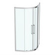 Ideal Standard I.life Quadrant Enclosure W/ Idealclean Clear Glass - Bright Silver Finish - T4959EO - TAP 'N' SHOWER