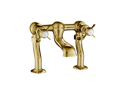 JTP Deck Mounted Bath Filler - Antique Brass - 98223G