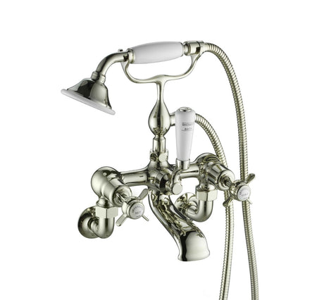 JTP Bath Shower Mixer Wall Mounted with Kit - Nickel - 98275WMNK