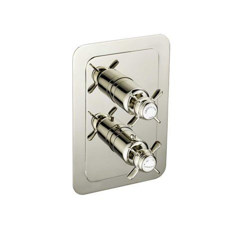 JTP Grosvenor Pinch Thermostatic 1 Outlet Shower Valve - Nickel - 98651NK