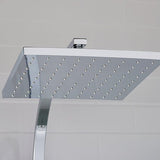 Bristan Qubo Thermostatic Bar Mixer Shower with Shower Kit Fixed Shower Head - Chrome - QB SHXDIVCTFF C - TAP 'N' SHOWER