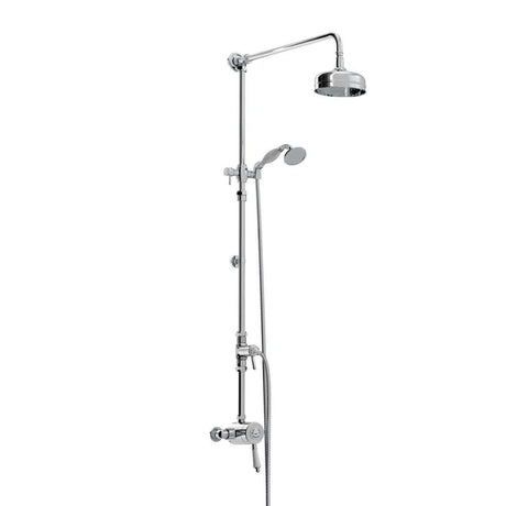 Bristan 1901 Traditional Sequential Fixed Head Exposed Mixer Shower with Shower Kit - Chrome - N2 SQSHXDIV C