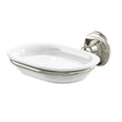 Burlington Wall Mounted Soap Dish - Nickel/White - A1NKL - TAP 'N' SHOWER
