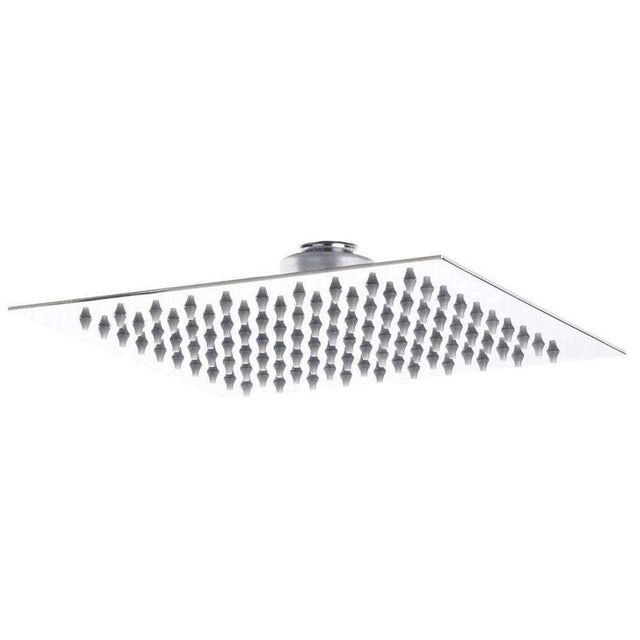 Hudson Reed Square Modern Fixed Shower Head 200mm x 200mm - Chrome - A