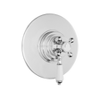 Nuie Dual Handle Victorian Concealed Shower Valve - Chrome - A3092C