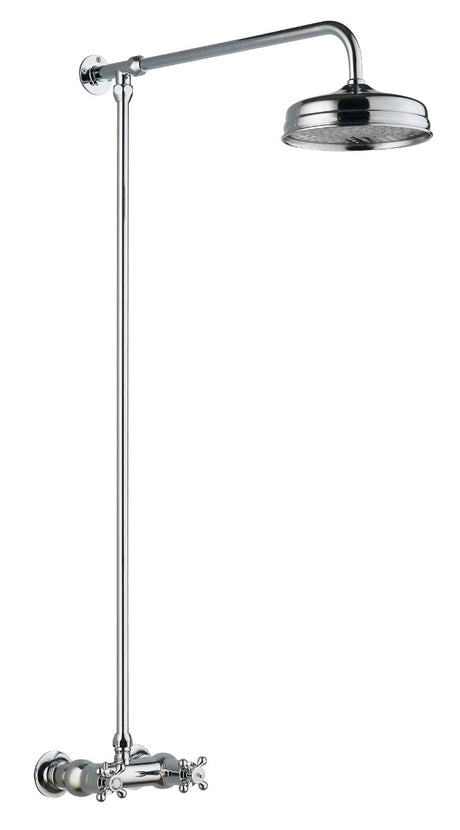 Launde Abbey Traditional Thermostatic Shower Valve with Shower Kit - Chrome