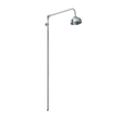 Nuie 4 Inch Fixed Head Beaumont Traditional Shower Riser Kit - Chrome 