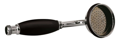 Hudson Reed Traditional Large Round Shower Handset - Black/Chrome - A4150G