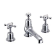 Burlington Claremont Chrome 3 Hole Basin Mixer with Pop-Up Waste - CL12