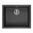 Reginox Amsterdam 50 1 Bowl Kitchen Sink - Black Silvery - AMSTERDAM 50 BS