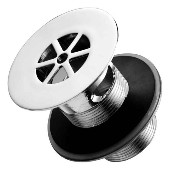 Armitage Shanks A/S Slotted Strainer Waste 80mm Tail - Chrome - S8725AA - TAP 'N' SHOWER