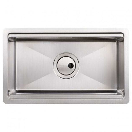 Abode Studio 1.0 Bowl stainless steel undermount kitchen sink with waste kit, 500mm x 300mm