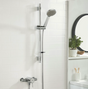 Bristan Acute Thermostatic Surface Mounted Shower Valve with Adjustable Riser Kit - Chrome - AE2 SHXAR C