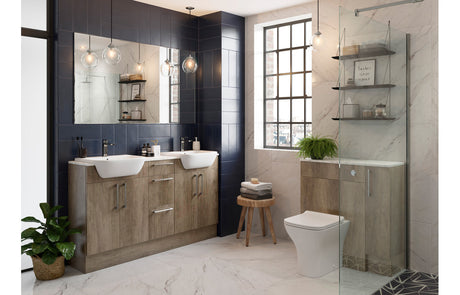 Prystine Bellevue Door Panel 600mm - Satin White Ash - PRIS106705