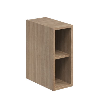 Scudo Alfie Wall Mounted Side Storage Unit 200mm x 500mm x 389mm - Sonoma Oak - ALFIE-200-OAK