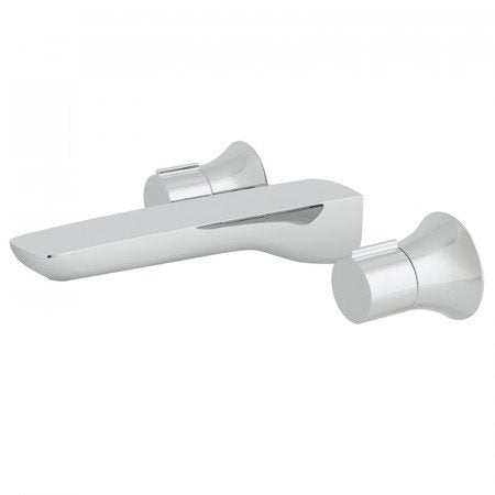 Vado Altitude 3 Hole Wall Mounted Basin Mixer Tap with chrome finish