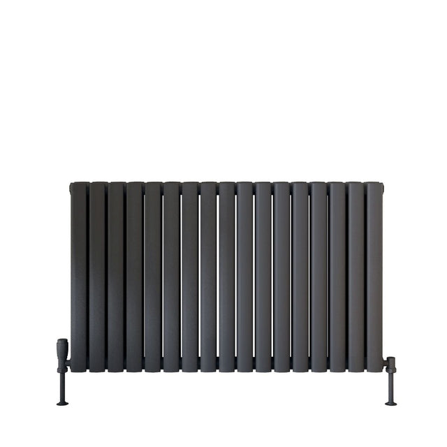 Scudo Apex Designer Radiator Double 600mm x 413mm - Anthracite - APEX60-41D-A