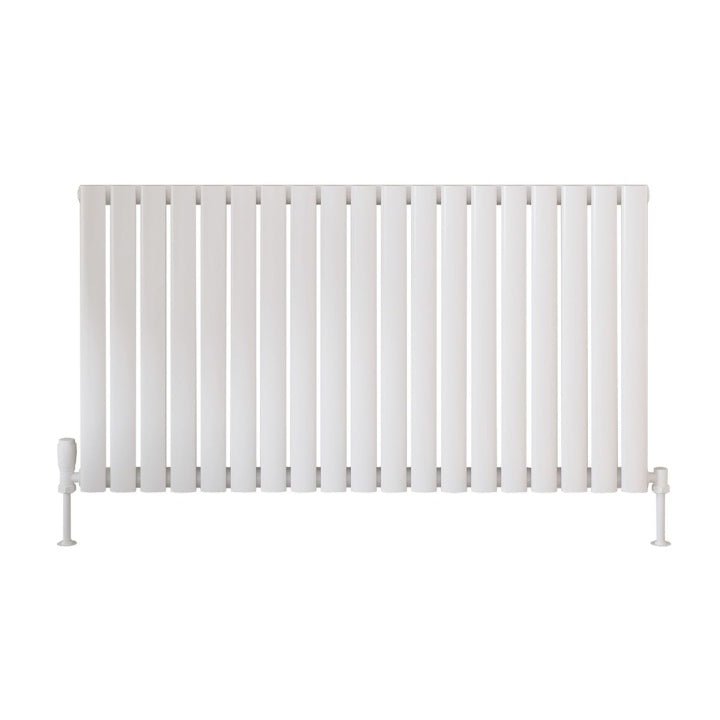 Scudo Apex Designer Radiator Single 600mm x 590mm - White - APEX60 - 59S - W - TAP 'N' SHOWER