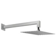 Vado Aquablade 8x12 inch rectangular chrome slimline shower head with arm