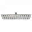Vado Aquablade chrome slimline rectangular shower head 12x8 inches with easy clean nozzles