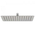 Vado Aquablade slim rectangular chrome shower head 300x200mm single function easy clean design