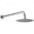 Vado Aquablade 200mm round slimline chrome shower head with arm for modern bathrooms