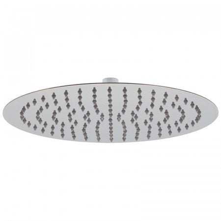 Vado Aquablade Single Function chrome slim line round shower head 300mm with easy clean nozzles