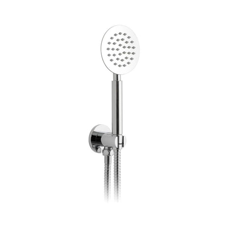 Vado Aquablade Single Function Hand Held Shower Head with Hose Bracket and Integrated Outlet - Polished Chrome - AQB - SFMKWO/RO - C/P - TAP 'N' SHOWER
