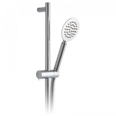 Vado Single-Function Slide Rail Shower Kit in chrome with handheld showerhead and adjustable rail