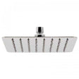 Vado Aquablade chrome slimline square shower head with 8 rows of nozzles, 200mm size, easy clean design