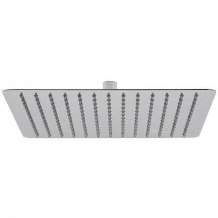 Vado Aquablade single function slim line square shower head 300mm chrome finish