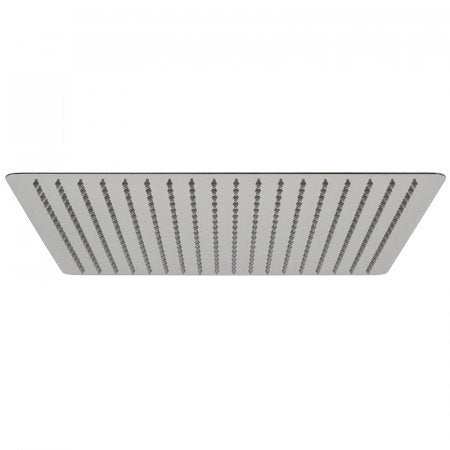 Vado Aquablade Single Function slim line square chrome shower head 400mm