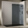 Aquaglass 1200mm Mono 10mm Smoked Walk-In Front Panel - BE800916