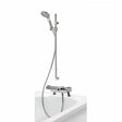 Aqualisa Midas 220 Bath Shower Mixer with Adjustable Head HP Combi - Chrome - MD220BSM - TAP 'N' SHOWER