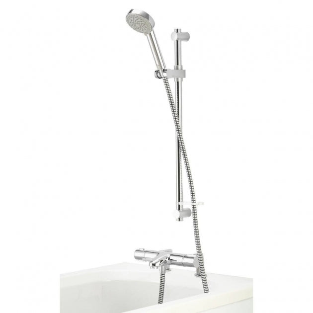 Aqualisa Midas 110 Bath Shower Mixer with Adjustable Head HP Combi - Chrome - MD110BSM