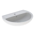 Twyford Alcona 1 Tap Washbasin 600×455 - White - AR4311WH - TAP 'N' SHOWER