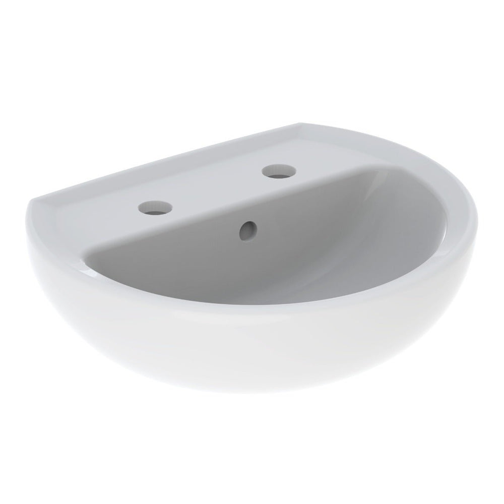 Twyford Alcona 2 Tap Handrinse 400×330 - White - AR4812WH - TAP 'N' SHOWER