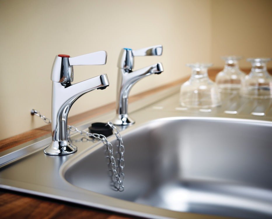 Armitage Shanks Alterna 21 1/2" High Neck Pillar Taps - Chrome - B1679AA - TAP 'N' SHOWER