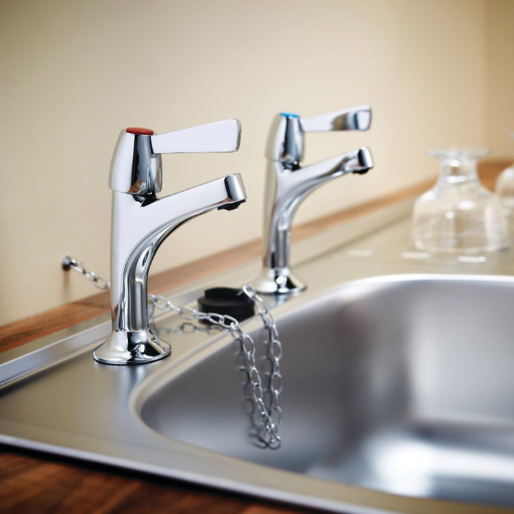 Armitage Shanks Alterna 21 1/2" High Neck Pillar Taps - Chrome - B1679AA